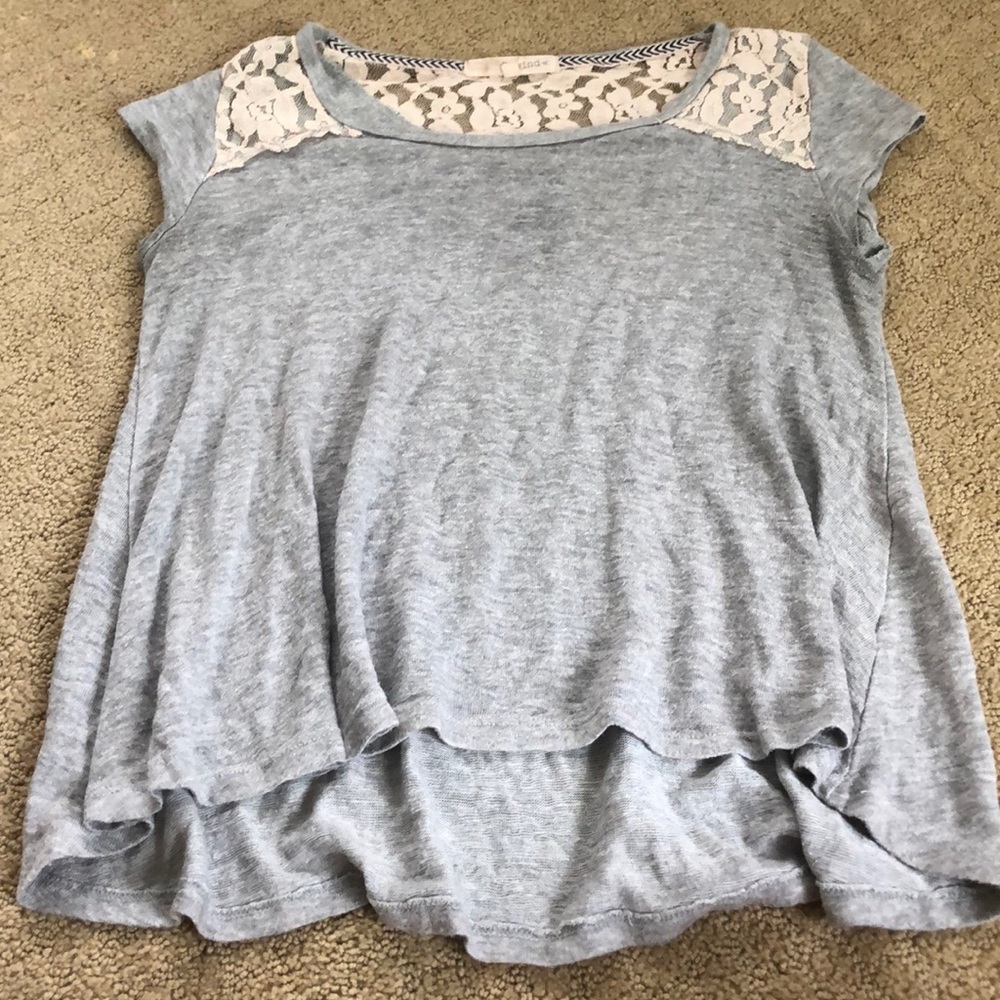 Lace grey shirt